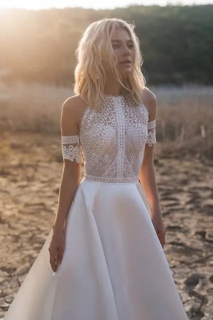 Bohemian Wedding Dresses Floor-Length