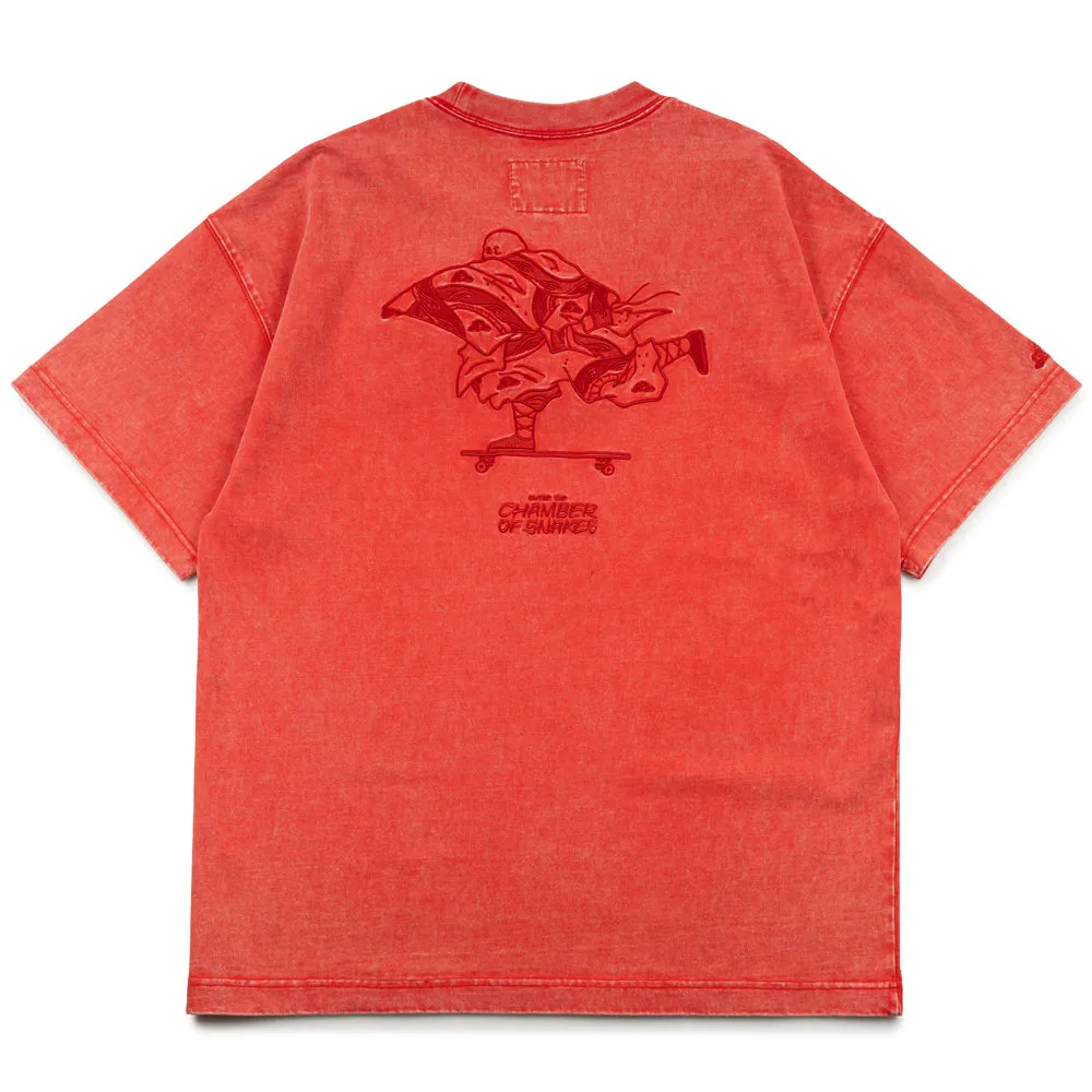 Crossover x Temple of Skate 'The Push' Tee | Red