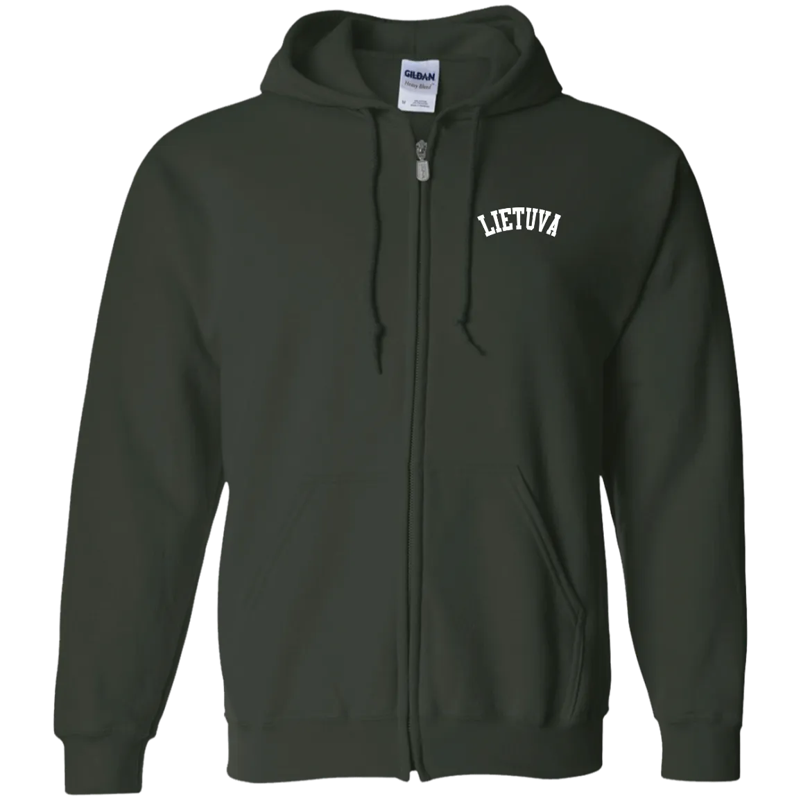 Lietuva - Men/Women Unisex Comfort Full-Zip Hoodie