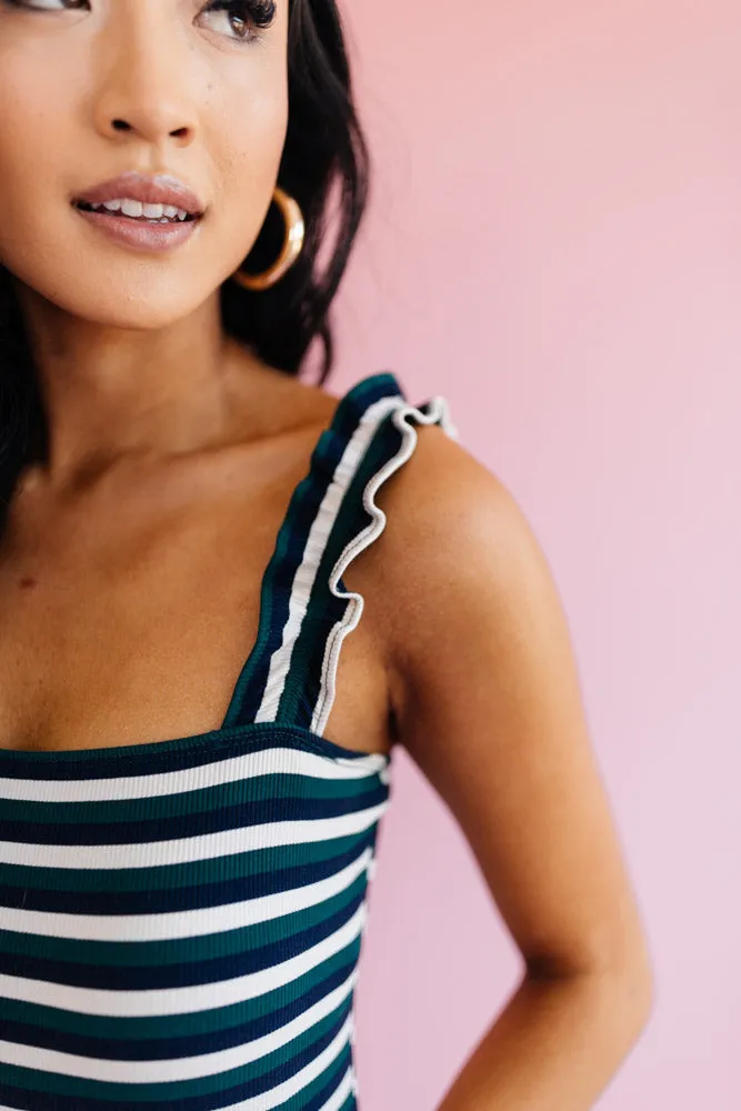 Over You Striped Bodysuit