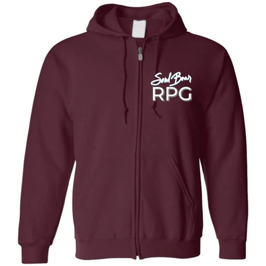 SoulBearRPG Signature Text Logo Unisex 50/50 Zip Hoodie