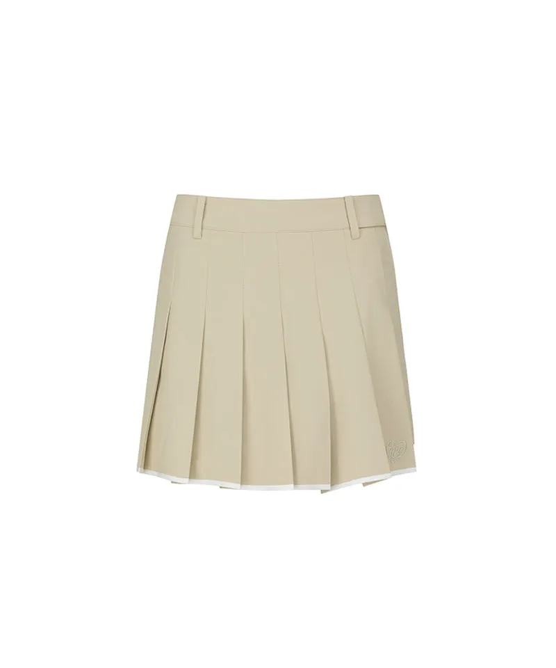 Vice Golf Atelier Women's Pleats Rap Half Pants - Beige