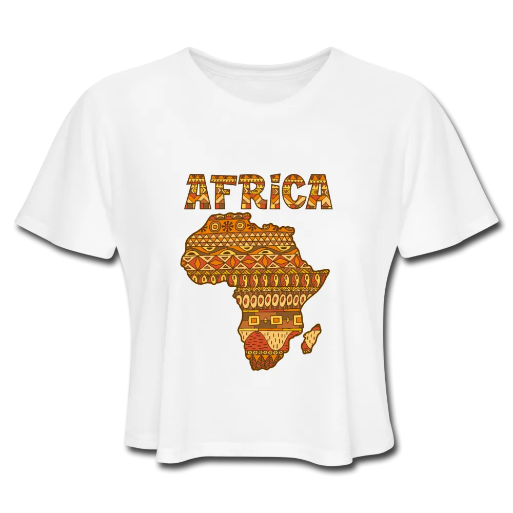 Women's Cropped T-Shirt - Africa 2