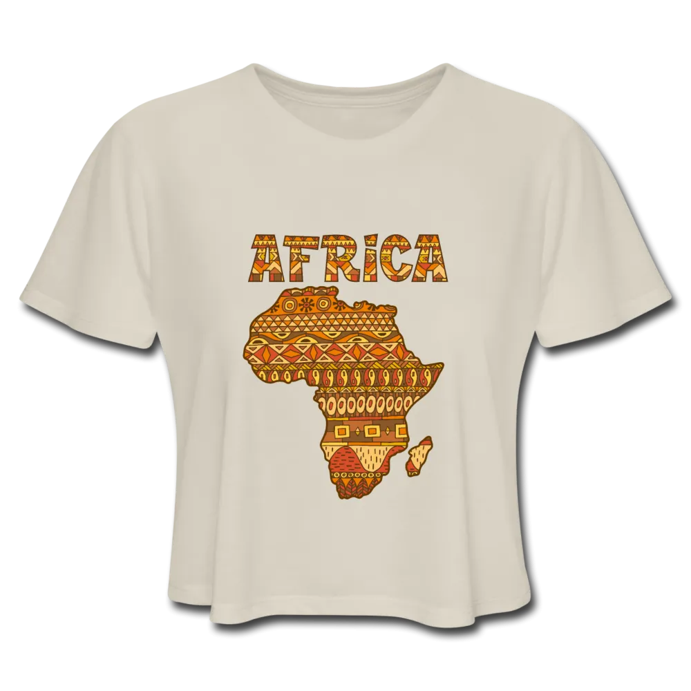 Women's Cropped T-Shirt - Africa 2