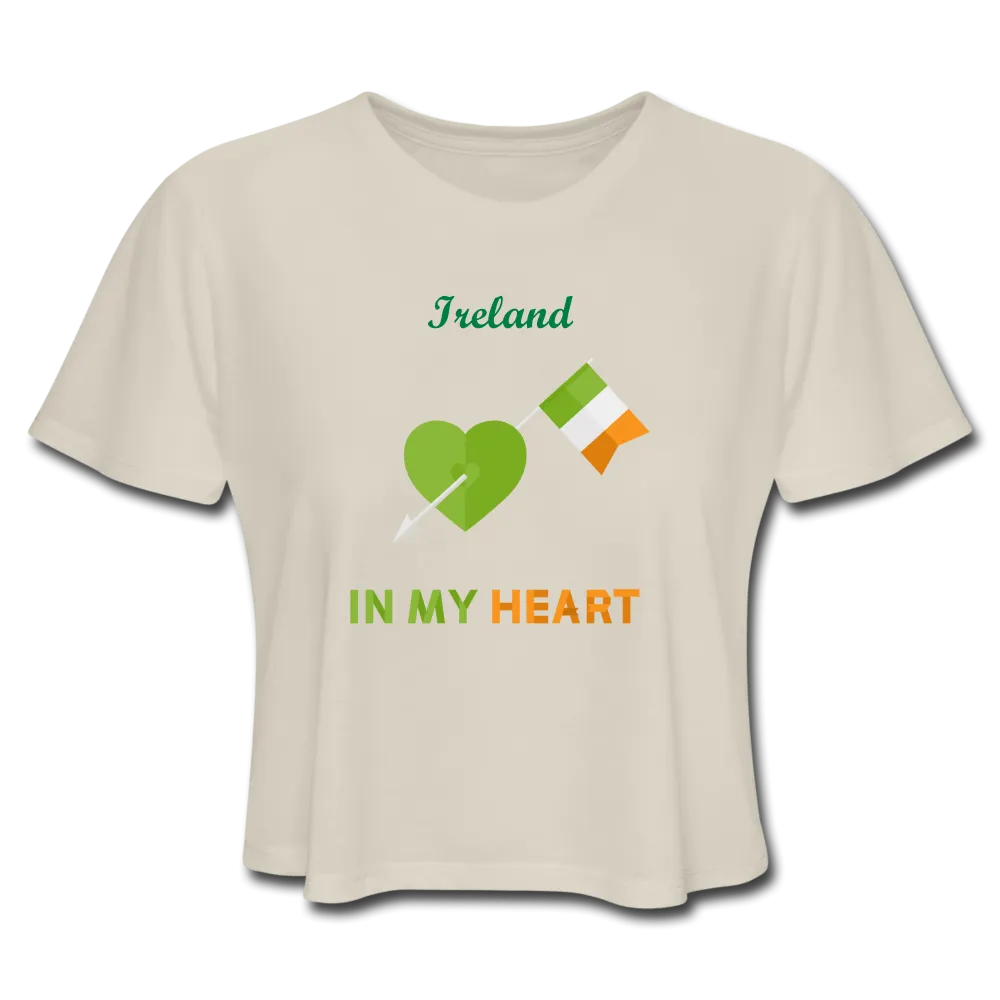 Women's Cropped T-Shirt - Ireland